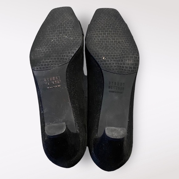 Stuart Weismann women’s black leather heels size 7 - Picture 5 of 10